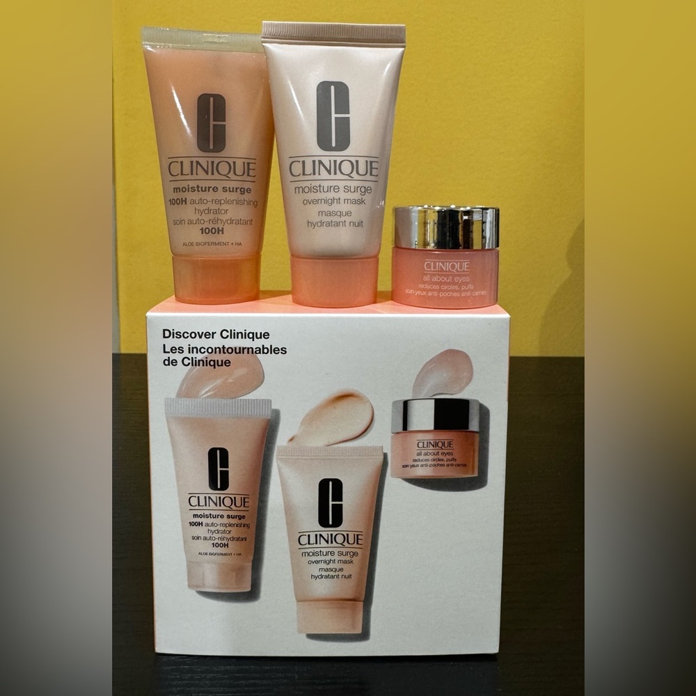 Clinique Moisture Surge & All About Eyes 3 piece Set - brand new in the box
